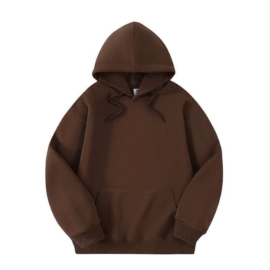 SUÉTER OVERSIZE CON CAPUCHA · CHOCOLATE